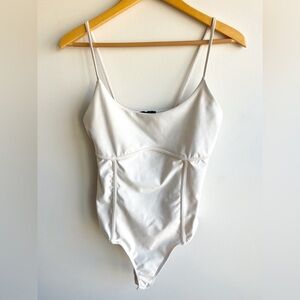 Saints Cream Seam Detail Bodysuit